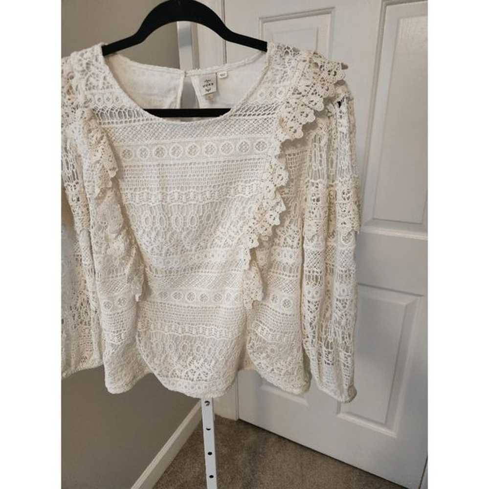 Anthropologie Seen Worn Kept Serena Lace Blouse -… - image 9