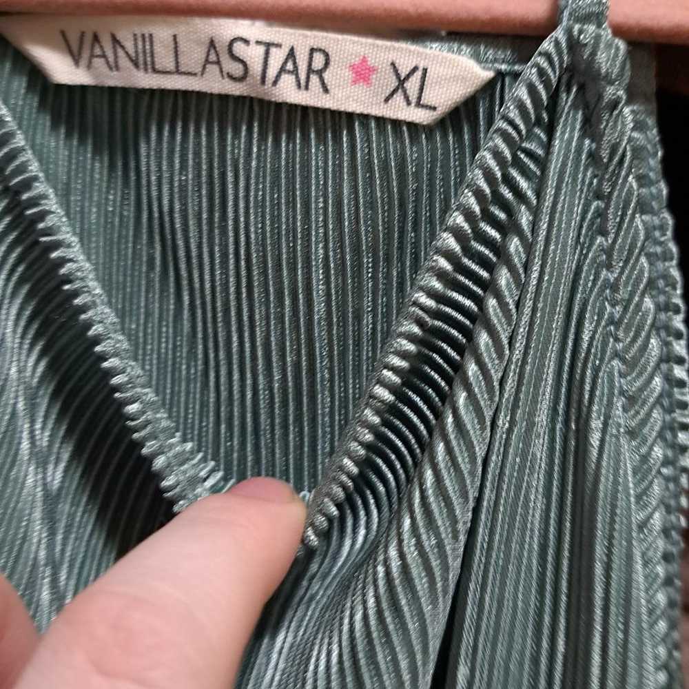 Vanilla Star • Sage Green Fancy Accordion Pleat H… - image 12