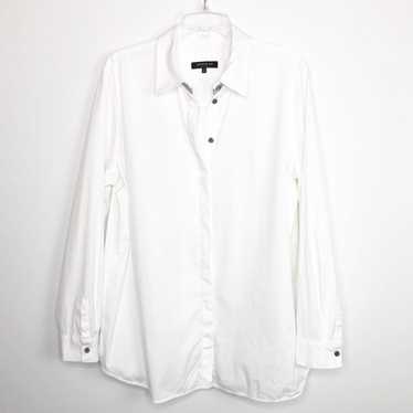 Lafayette 148 white button down shirt - image 1