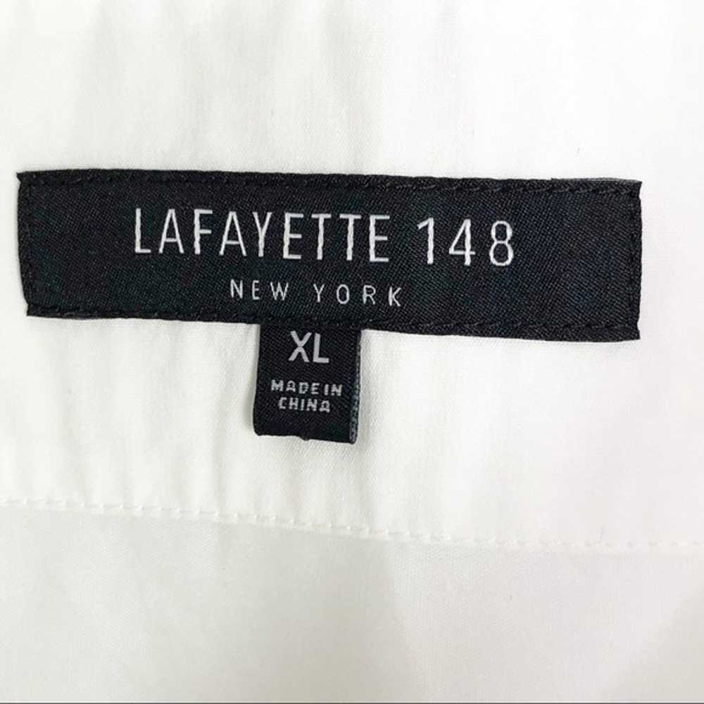 Lafayette 148 white button down shirt - image 7