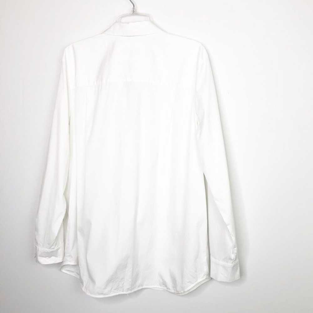 Lafayette 148 white button down shirt - image 8