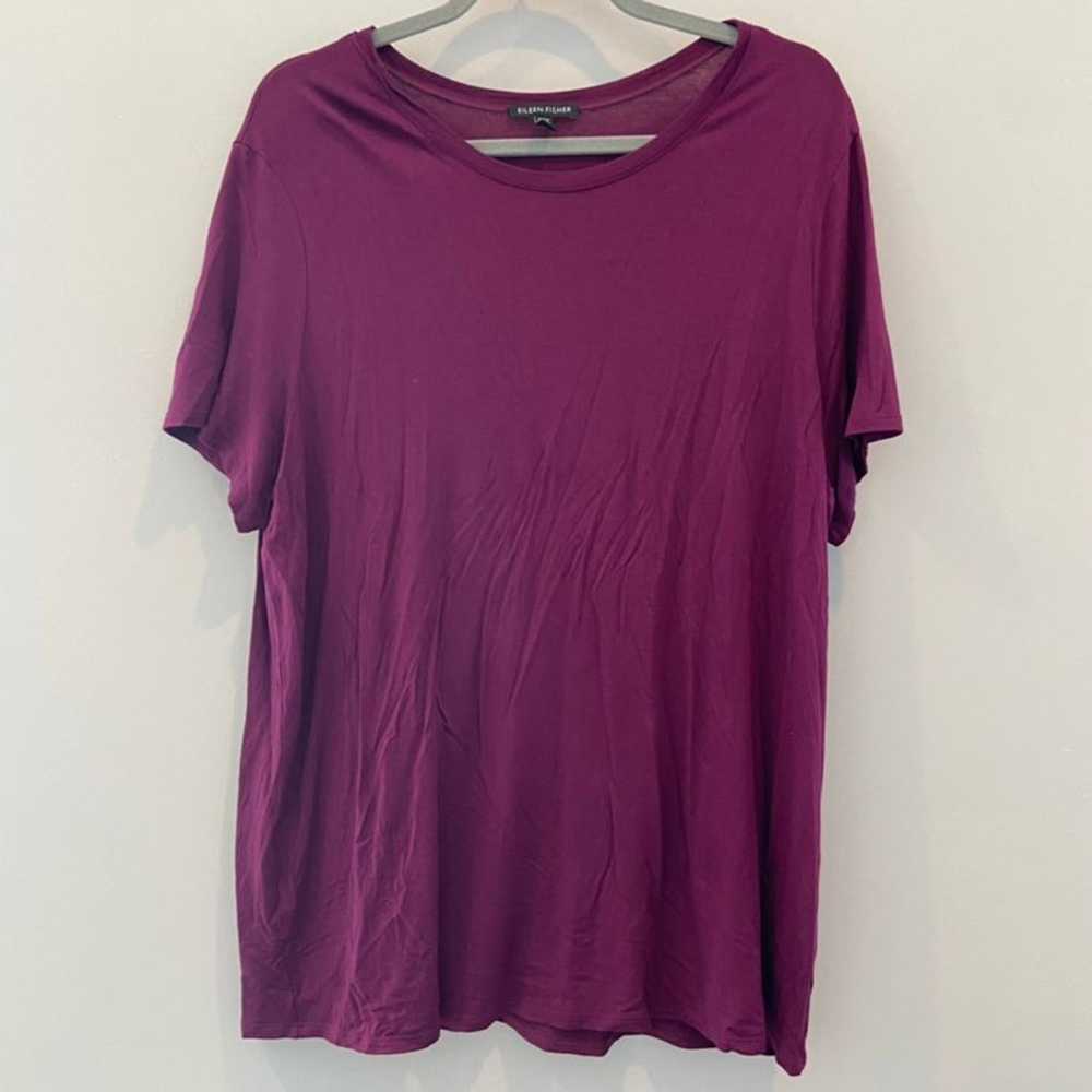 Eileen Fisher Stretch Jersey Knit Jewel Tone Mage… - image 2