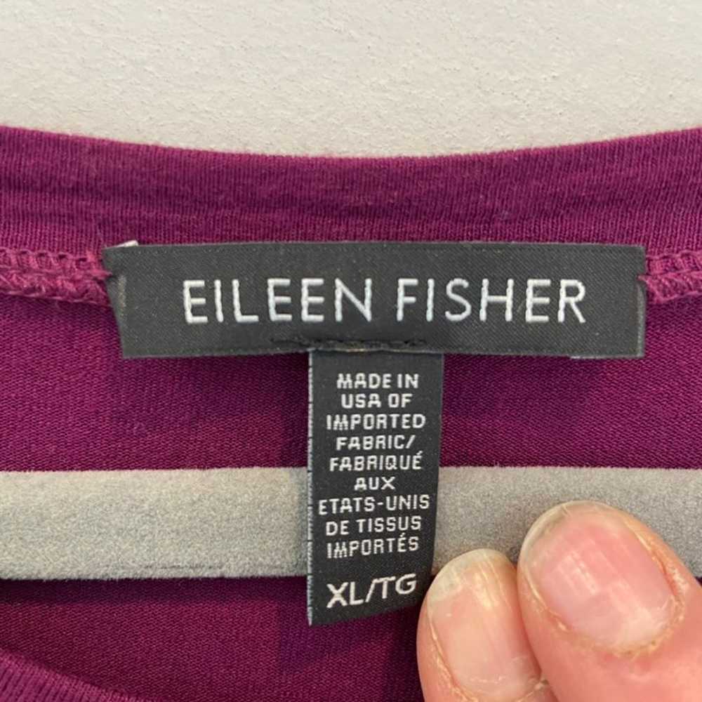 Eileen Fisher Stretch Jersey Knit Jewel Tone Mage… - image 3