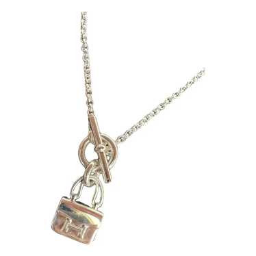 Hermès Amulette silver necklace - image 1