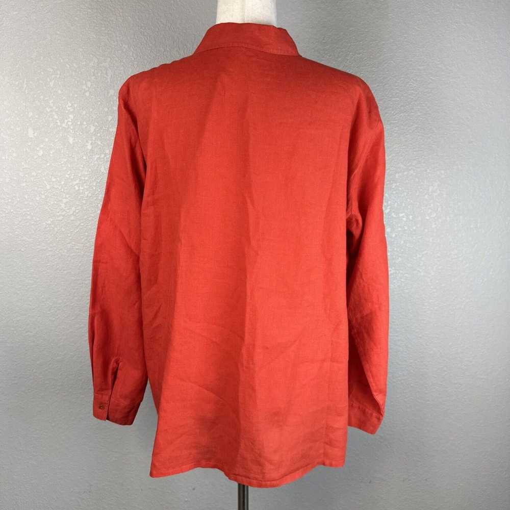 Eileen Fisher Womens Button Down Tunic Top Plus S… - image 6