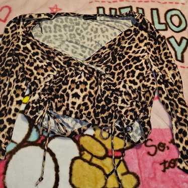 Cheetah crop top