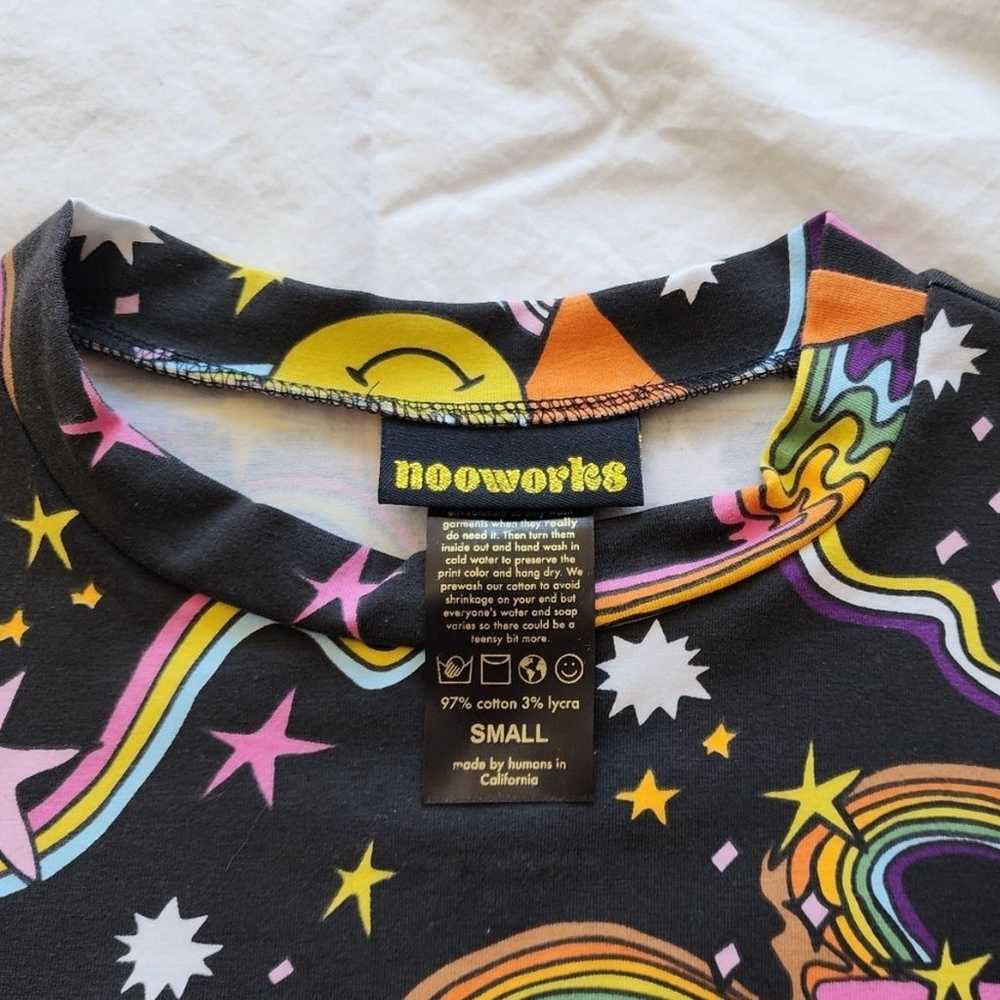 Rare Ash + Chess Nooworks pride rainbow top - image 2