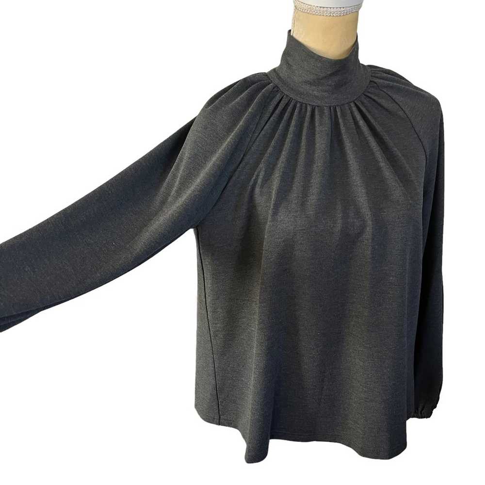 Toccin NY Gray Long Sleeve Mock Turtleneck NEW Si… - image 3