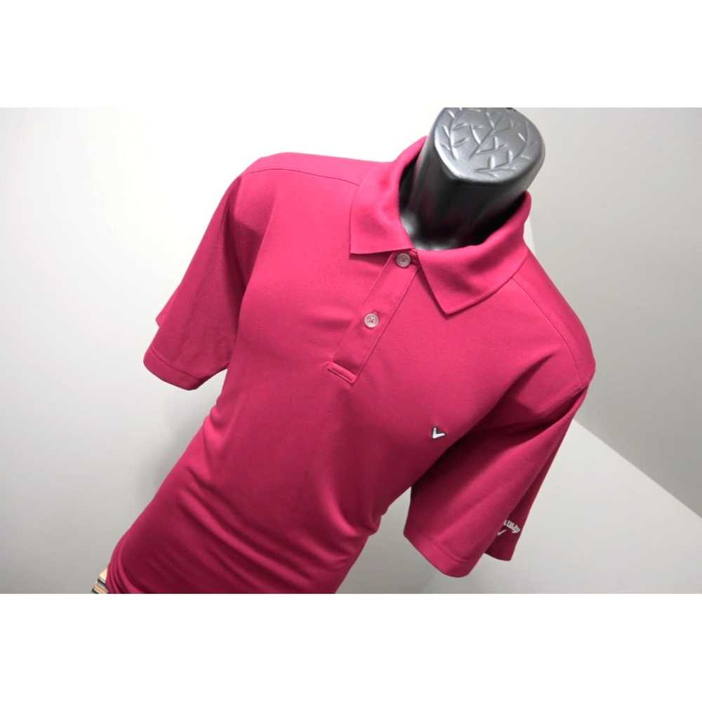 Callaway Dark Purple Red Short Sleeve Opti Dri Po… - image 4