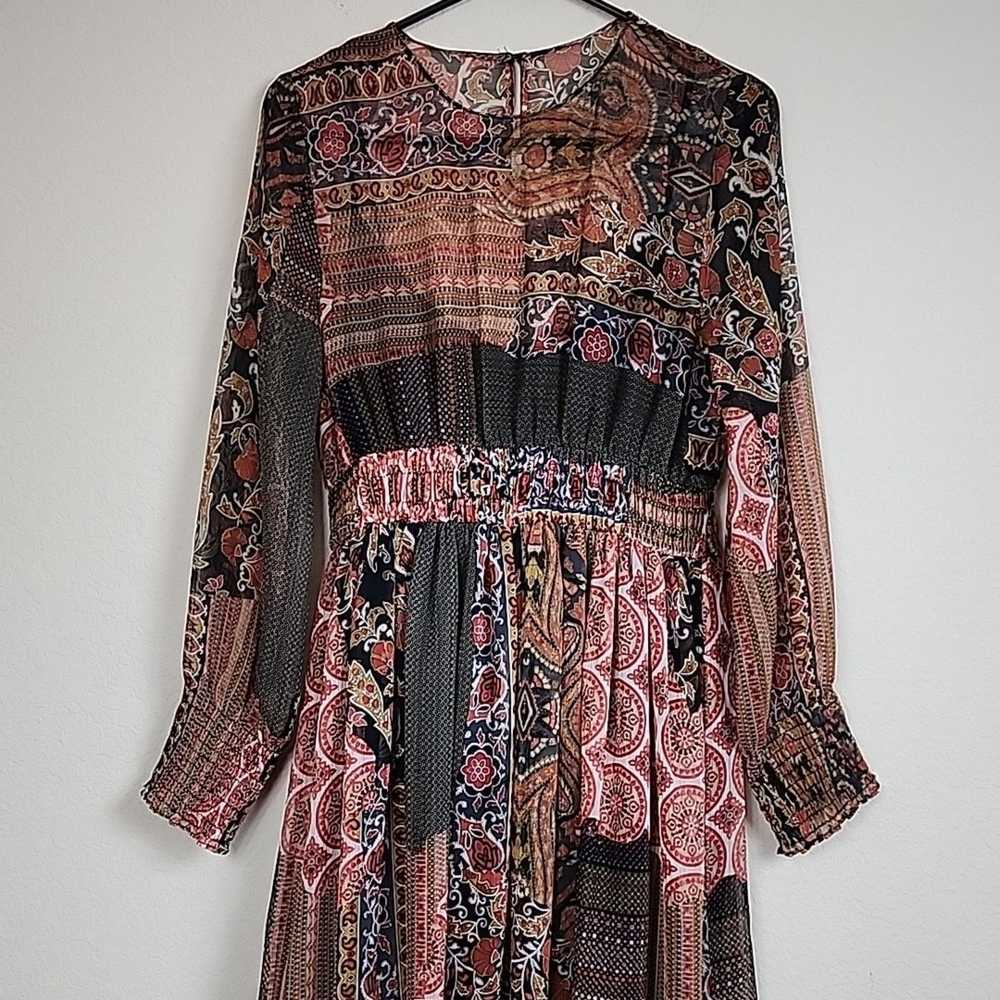 Zara Zara Patchwork Boho Dress - image 3