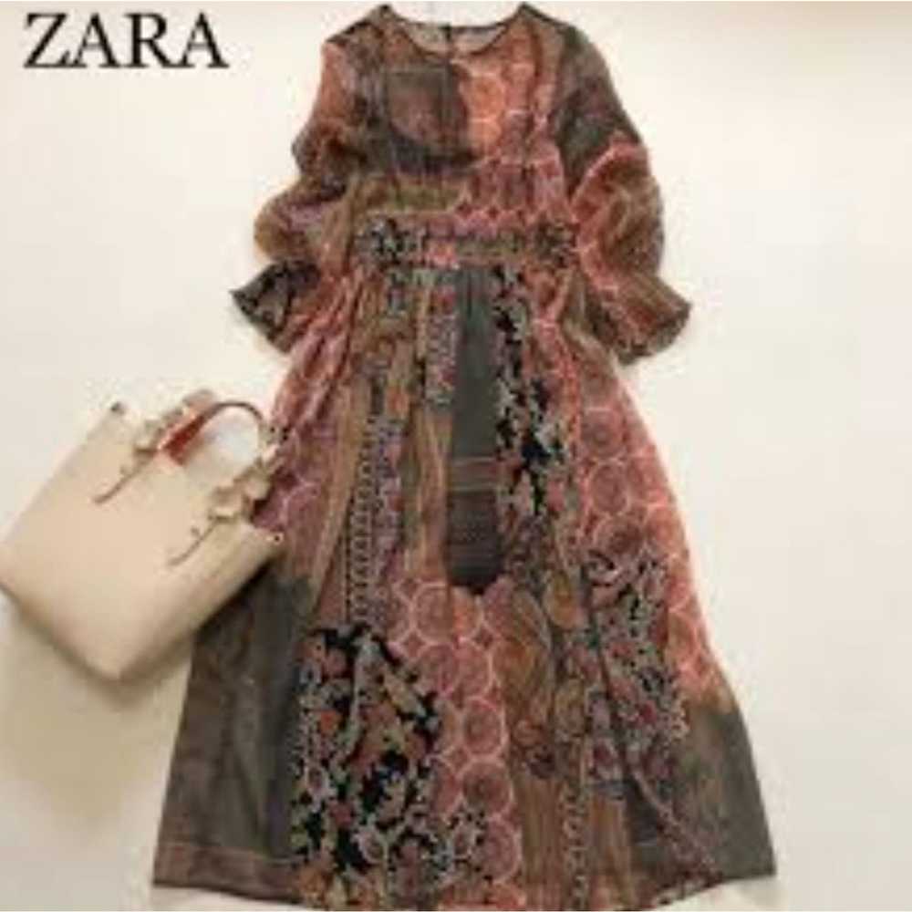 Zara Zara Patchwork Boho Dress - image 6