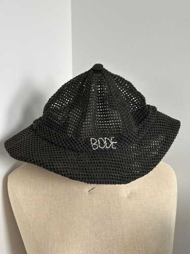 Bode Black Mesh Bucket Hat