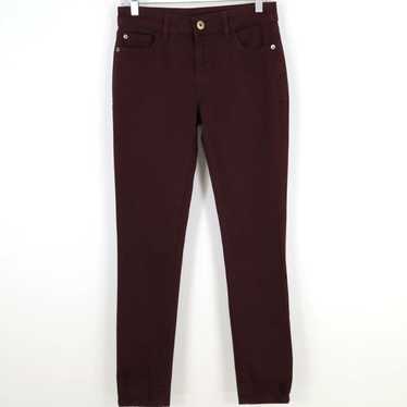 Dl1961 Sangria Burgundy Red Stretch Denim Skinny … - image 1