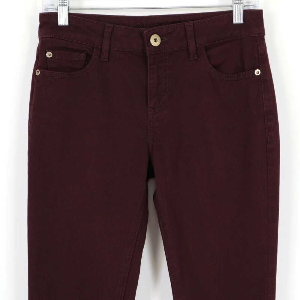 Dl1961 Sangria Burgundy Red Stretch Denim Skinny … - image 2