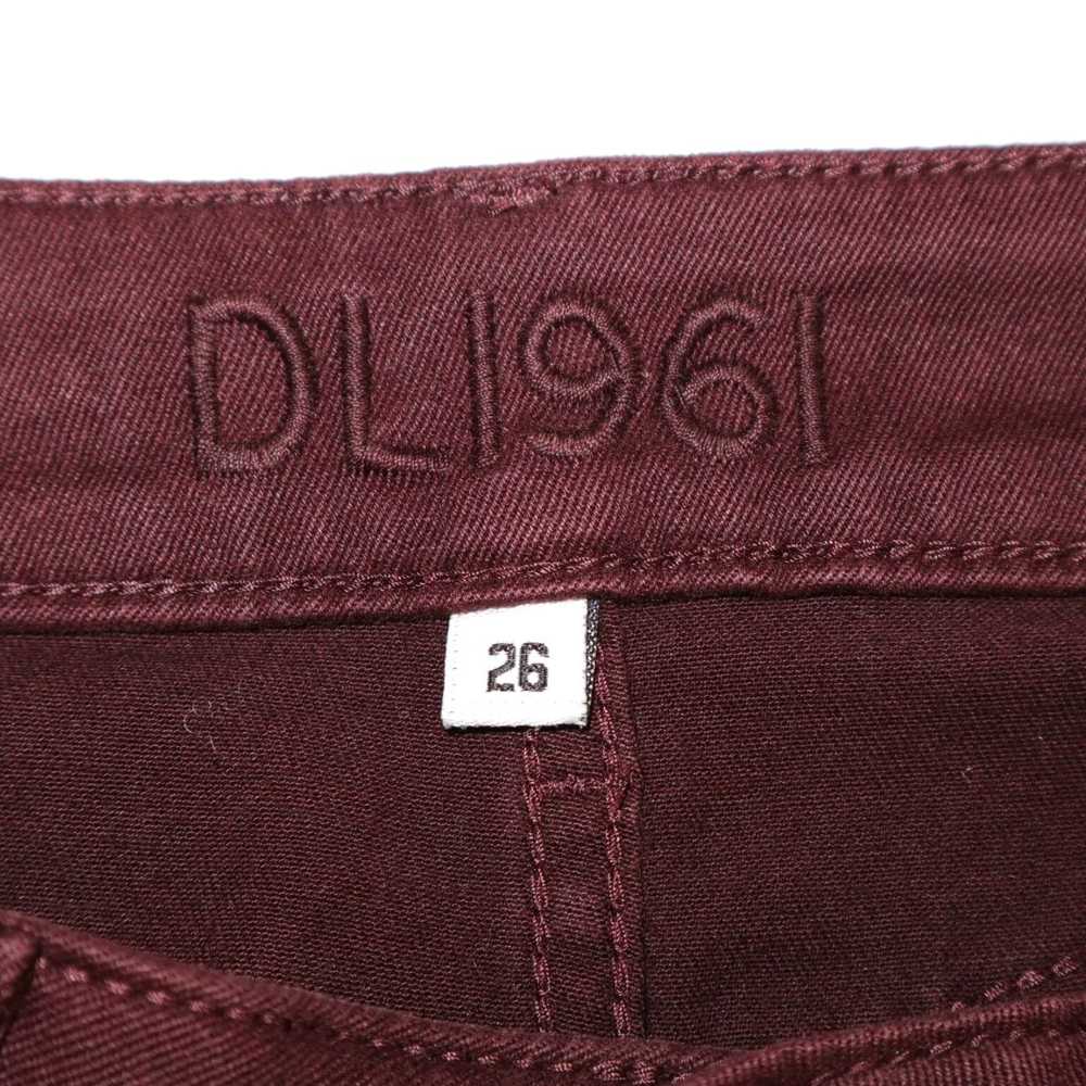 Dl1961 Sangria Burgundy Red Stretch Denim Skinny … - image 5