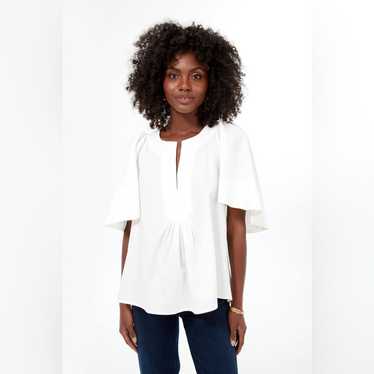 Pomander Place White Finley Flutter Sleeve Top