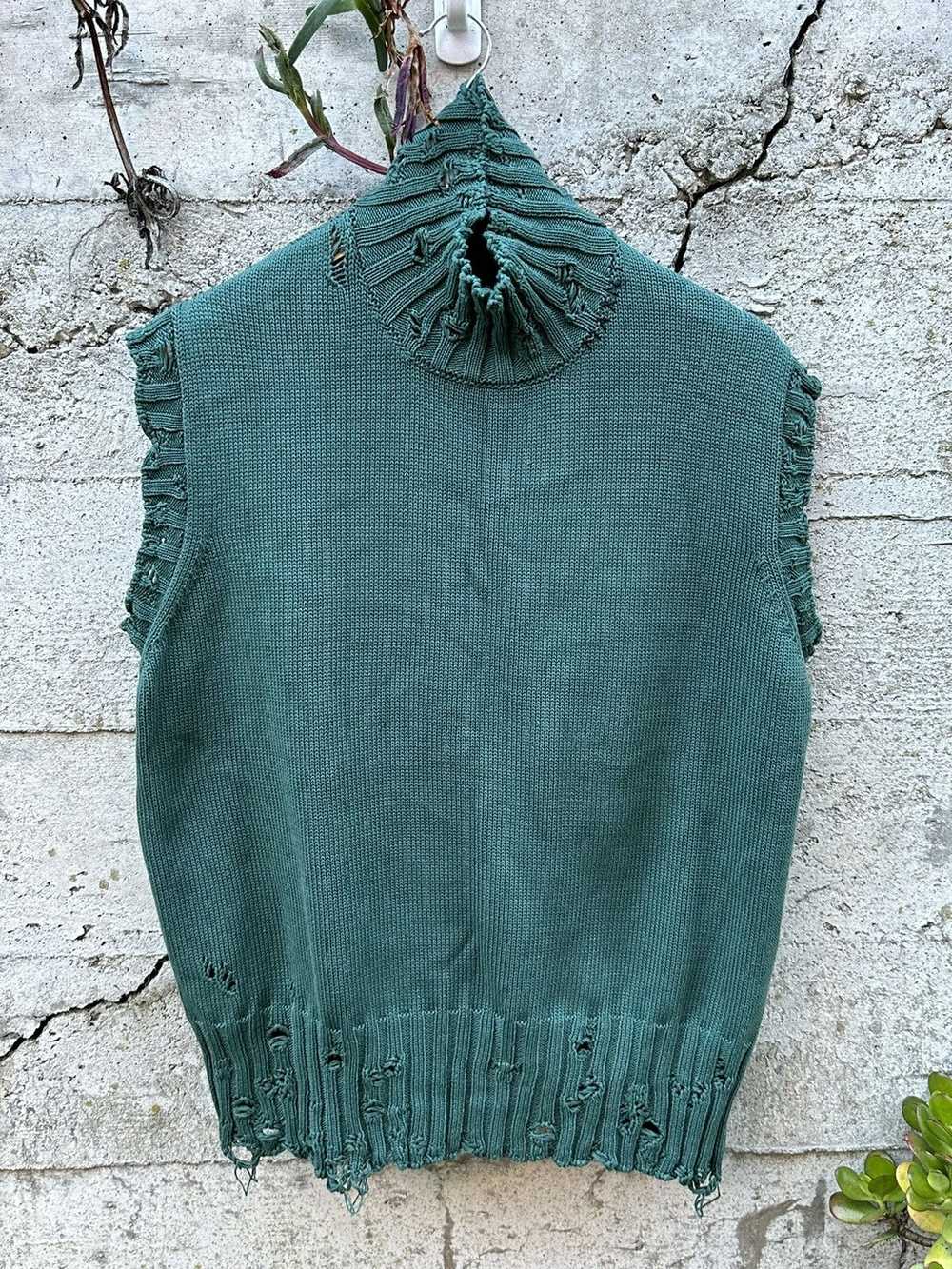 Marni RARE GRAIL Marni raw distressed sweater vest - image 2