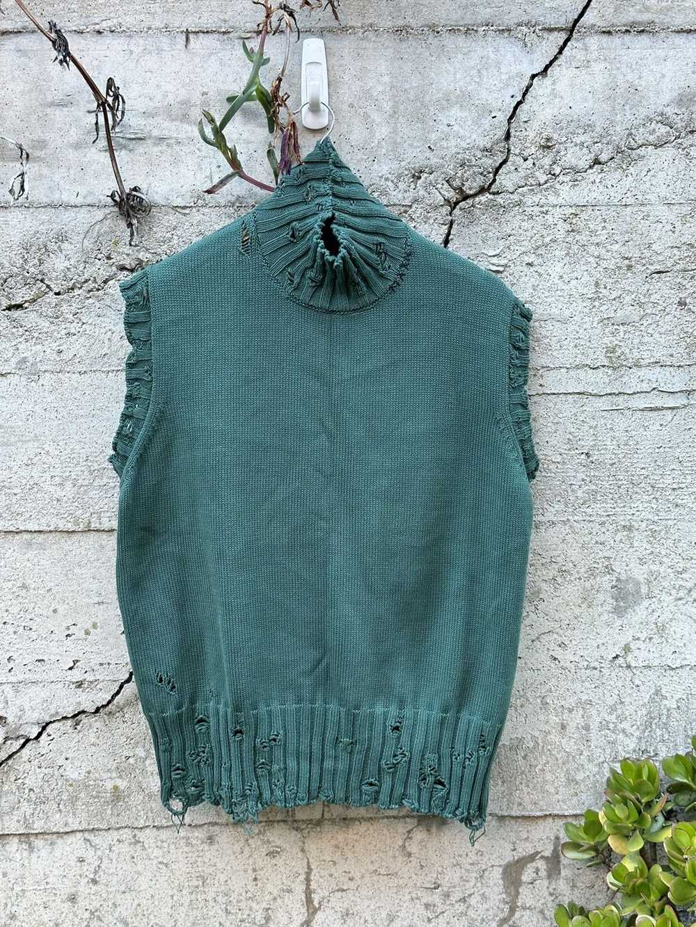 Marni RARE GRAIL Marni raw distressed sweater vest - image 3