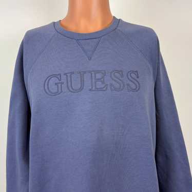 Guess Mens Purple Long Sleeve Crewneck Sweatshirt… - image 1