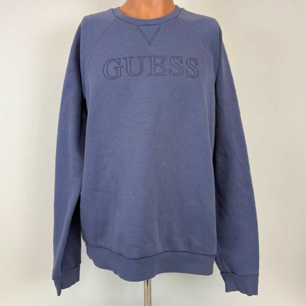 Guess Mens Purple Long Sleeve Crewneck Sweatshirt… - image 2