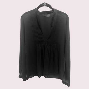 Theory Black Blouse SZ S EUC