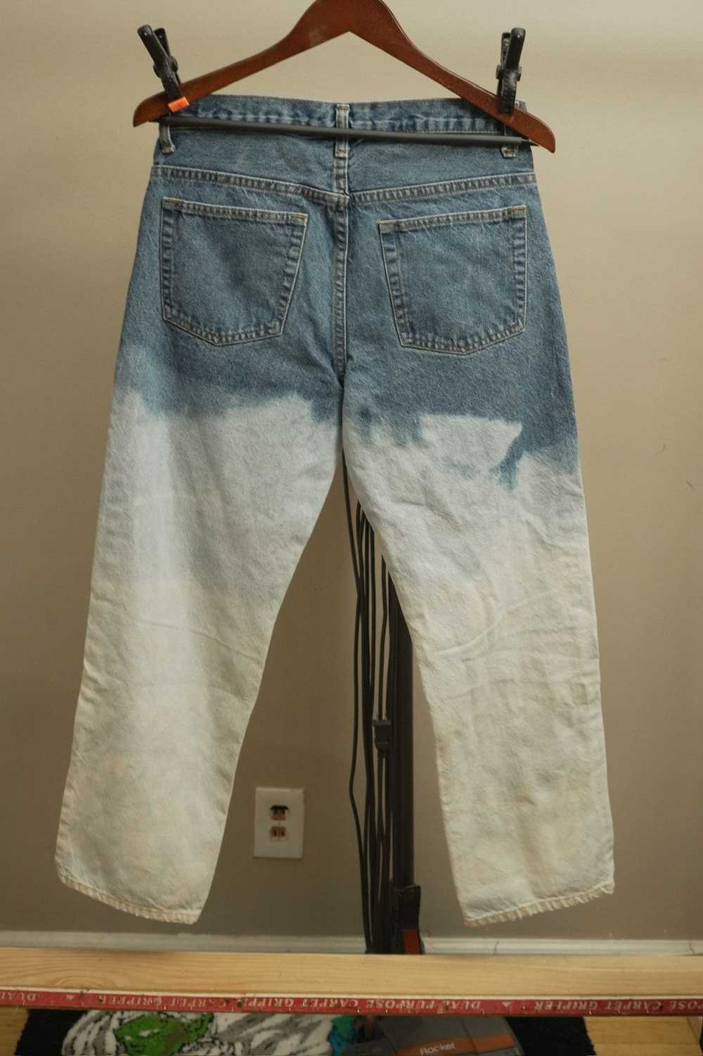 Streetwear × Vintage Bleached Denim Jeans - image 2