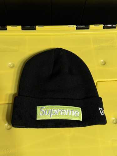 Supreme New Era Cross Box Logo Black FW20 NWT good Unopened