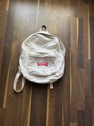 Supreme supreme white canvas backpack - image 1