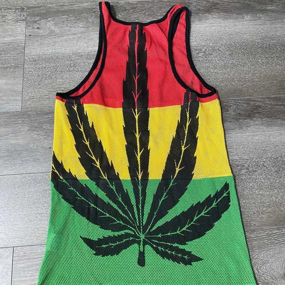 L.G.B Ruglan Blue Tank Top Rasta Color. - image 2