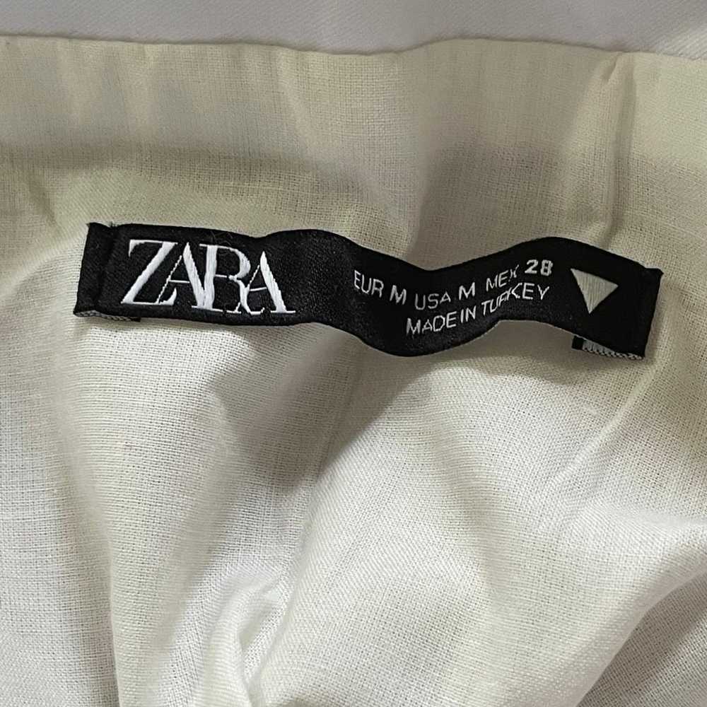 ZARA Strapless Gabardine Contrast Top - image 6