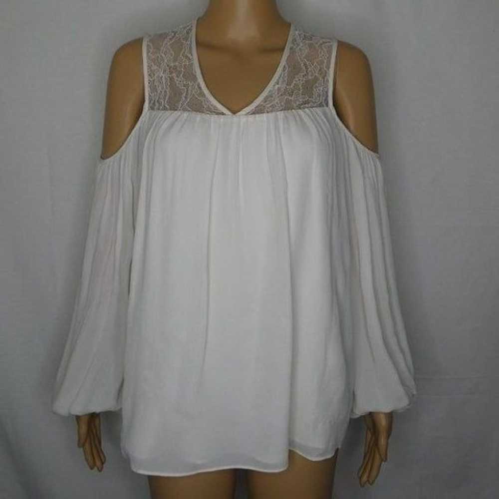 Parker Joanie Cold Shoulder Blouse Lace - image 1