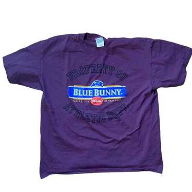 Gildan Y2k blue bunny purple promo - image 1