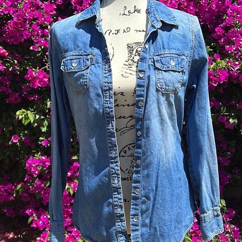 Custom Jason Aldean Denim Shirt - image 7