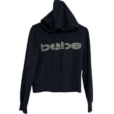 Bebe Medium Black Bebe cropped hoodie