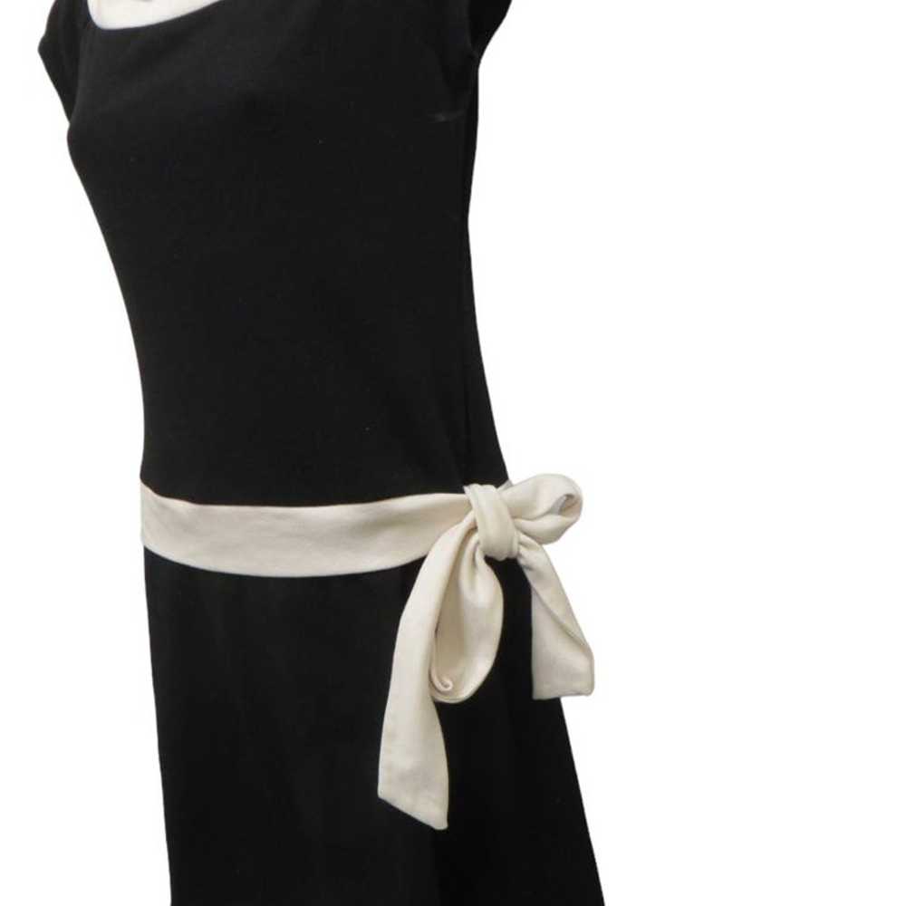 City Triangle black dress with white tie - image 3