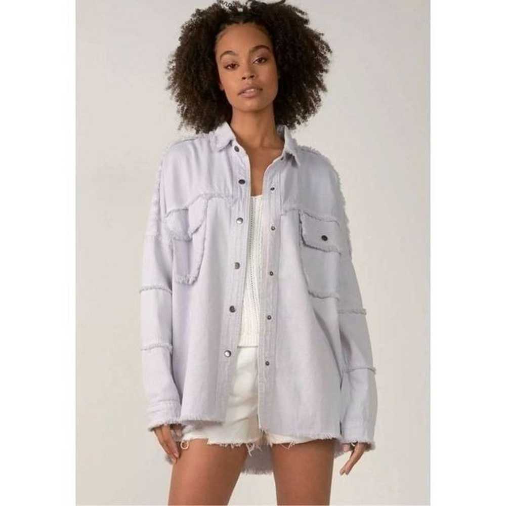 Elan Devan Rock & Roll Light Blue Denim Shirt Jea… - image 2