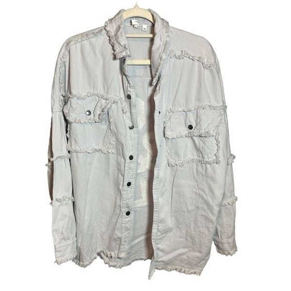 Elan Devan Rock & Roll Light Blue Denim Shirt Jea… - image 7