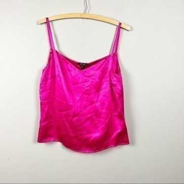 Escada magenta barbiecore pink 100% silk cropped … - image 1