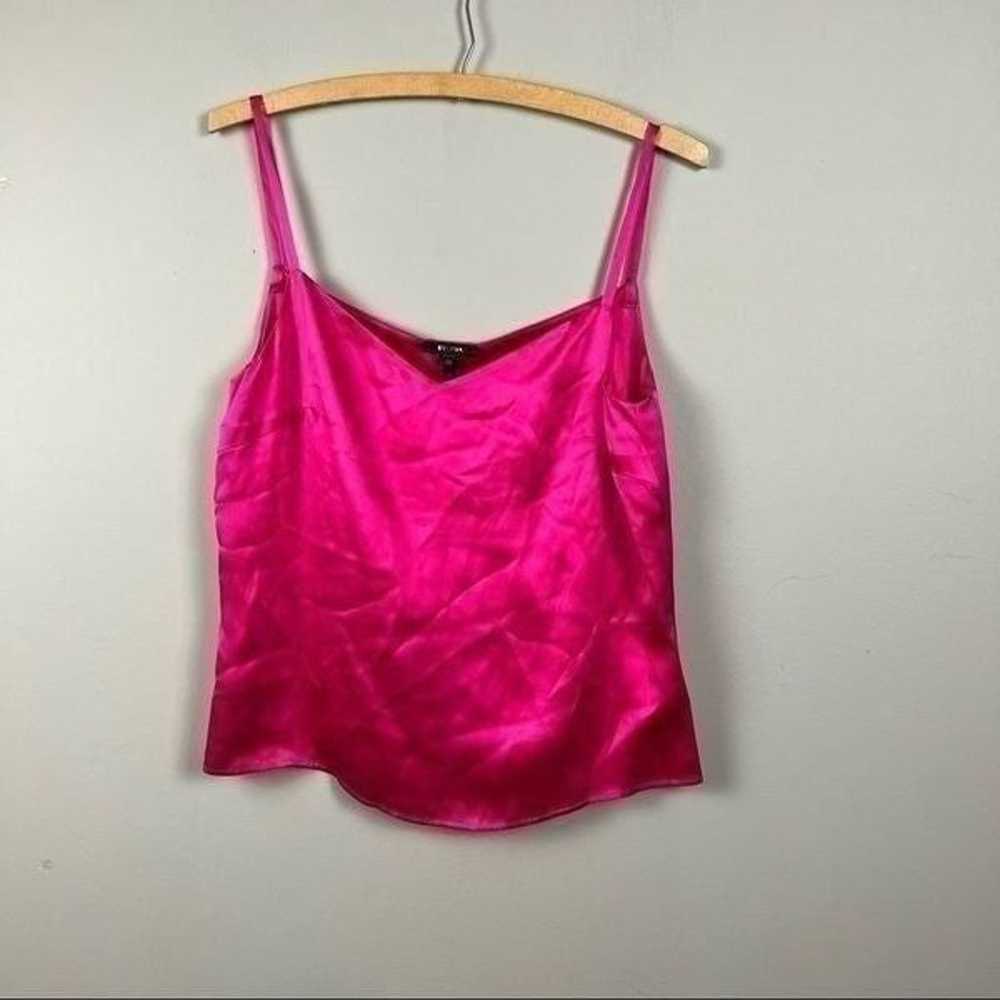 Escada magenta barbiecore pink 100% silk cropped … - image 3