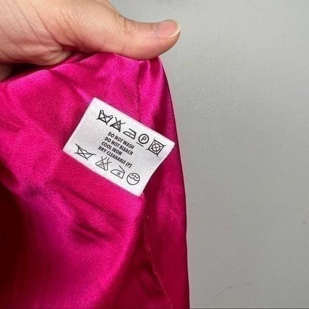 Escada magenta barbiecore pink 100% silk cropped … - image 6