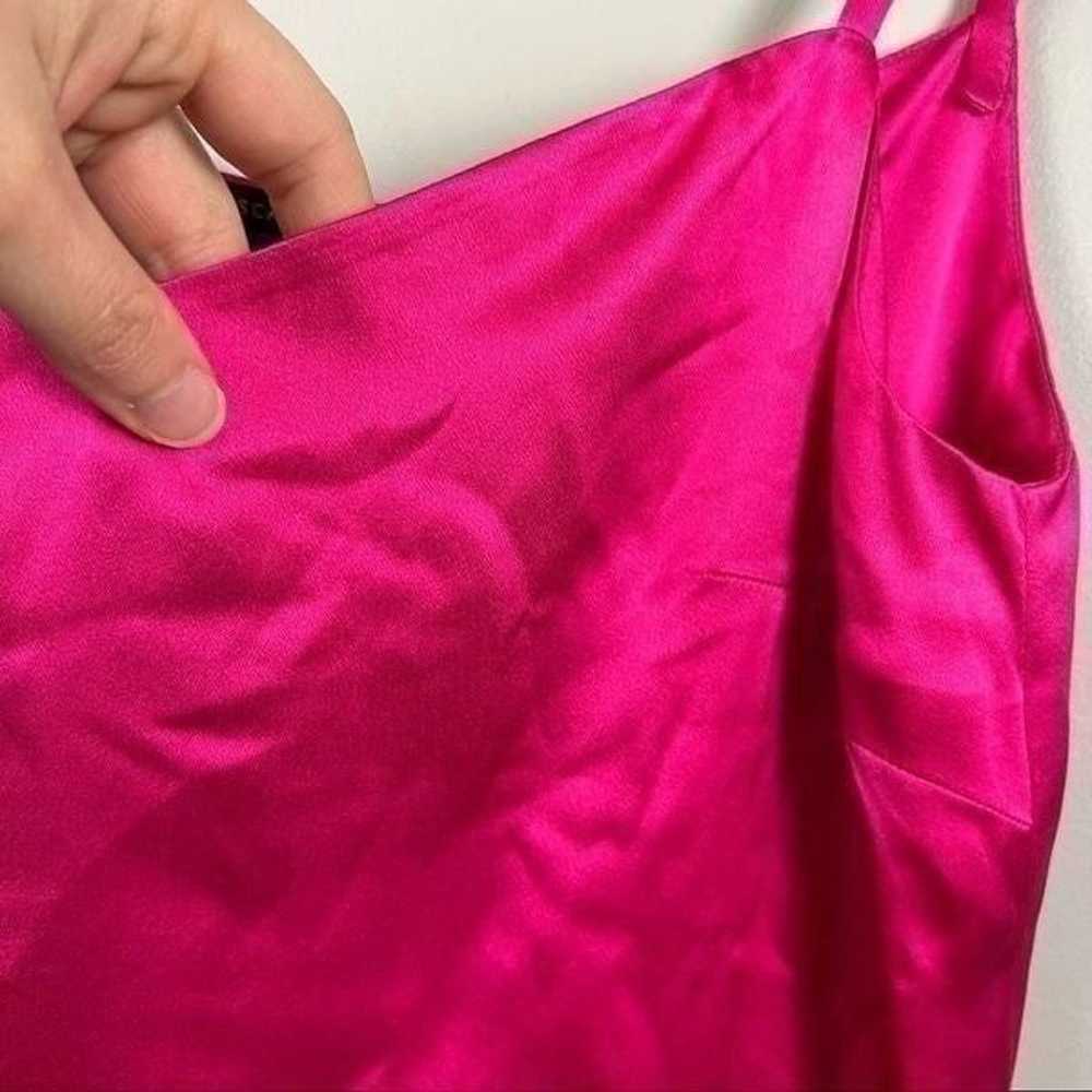 Escada magenta barbiecore pink 100% silk cropped … - image 8