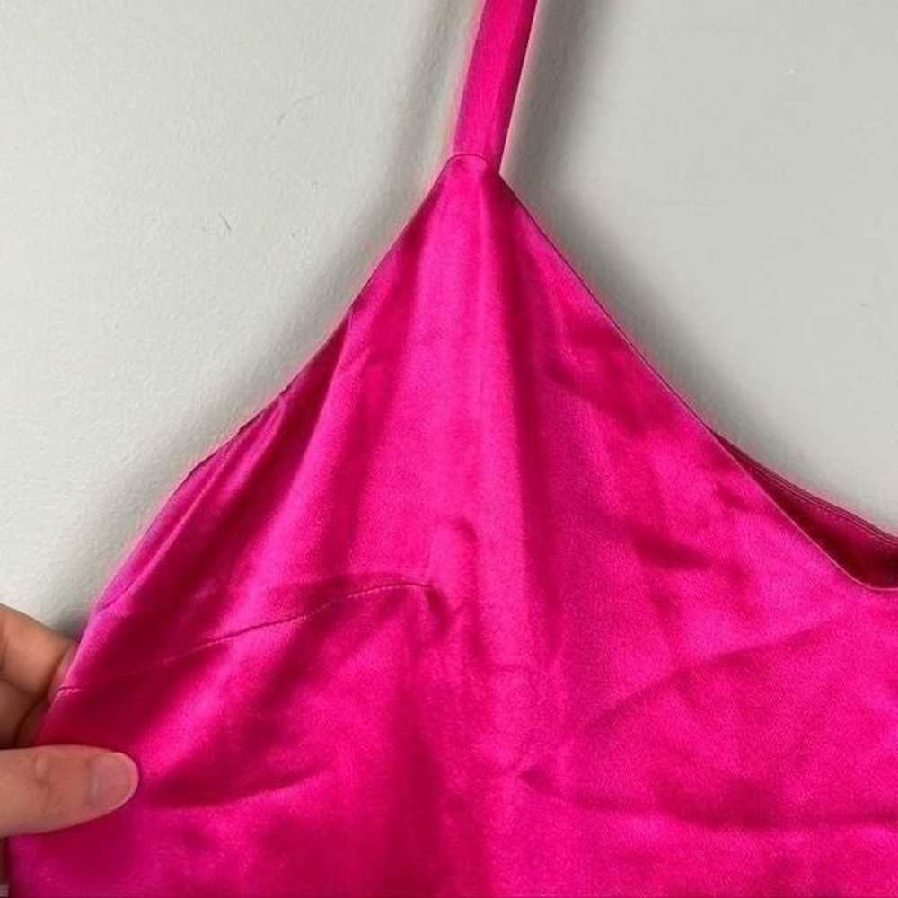 Escada magenta barbiecore pink 100% silk cropped … - image 9