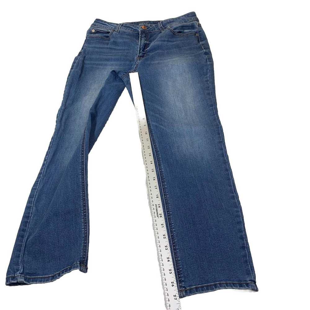 Designer Time And True Jeans Women 12 Blue Straig… - image 4