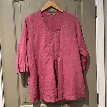 FLAX Linen Pullover sz M