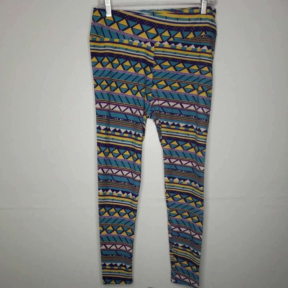 Vintage LuLaRoe Women's Leggings Tall & Curvy Gre… - image 2