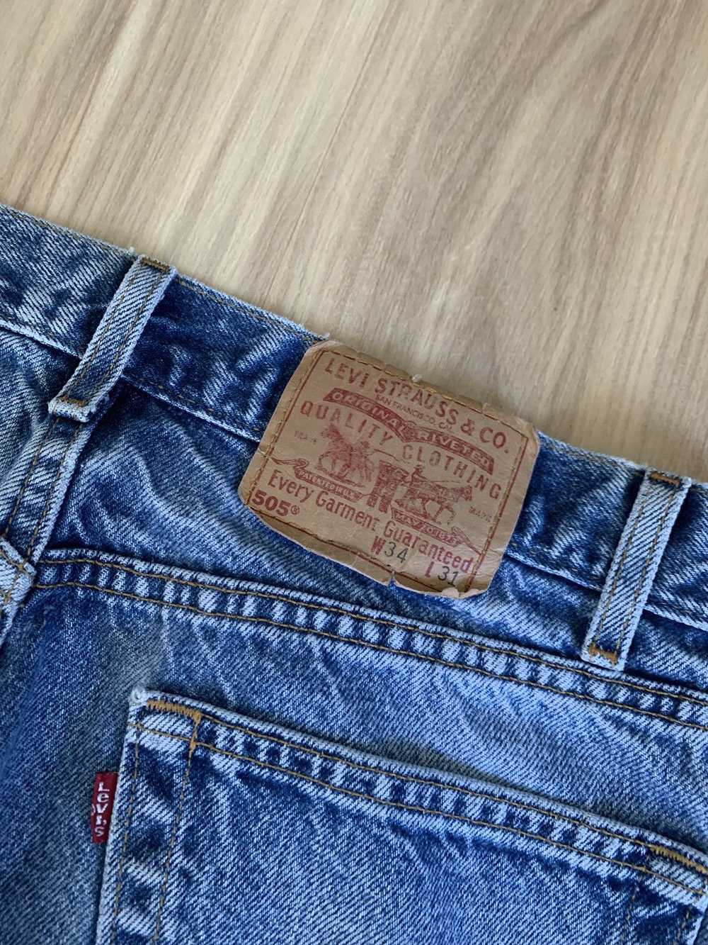 Levi's × Vintage Levi’s 505 Vintage Blue Jeans De… - image 4