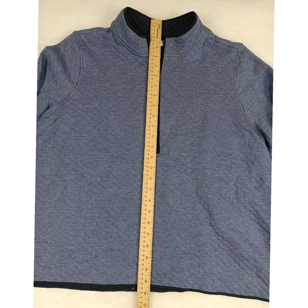 Vintage Cozy Quilted Cotton Blend Long Sleeve Blu… - image 6