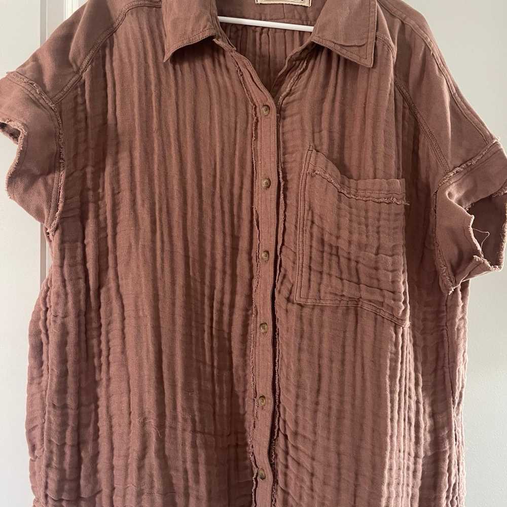 Free People Size Large Heat Waves Top - image 2