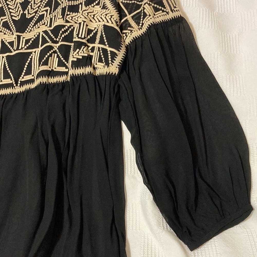 SUNDANCE NWOT BLACK SILK BLOUSE WITH CAMI - image 10