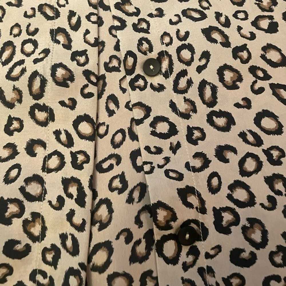 Theory Cheetah Sleeveless Top Size Large - image 3